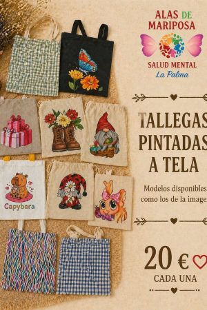 Tallegas pintadas a tela